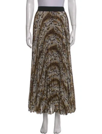 Pre-owned Loyd/ford Animal Print Long Skirt In Multi