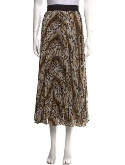 Pre-owned Loyd/ford Animal Print Long Skirt In Multicolor