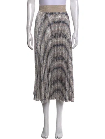 Pre-owned Loyd/ford Animal Print Midi Length Skirt In Multicolor