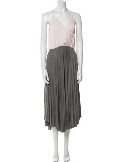 Pre-owned Loyd/ford Colorblock Pattern Midi Length Dress In Multi