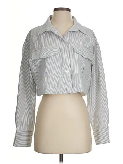 Pre-owned Loyd/ford Long Sleeve Blouse In Gray