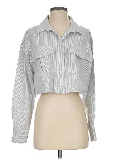 Pre-owned Loyd/ford Long Sleeve Blouse In Gray