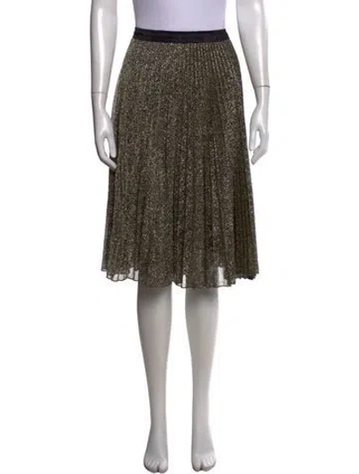 Pre-owned Loyd/ford Patterned Midi Length Skirt In Gold