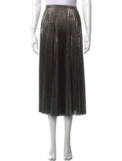 Pre-owned Loyd/ford Patterned Midi Length Skirt In Gold