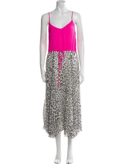 Pre-owned Loyd/ford Printed Long Dress In Pink