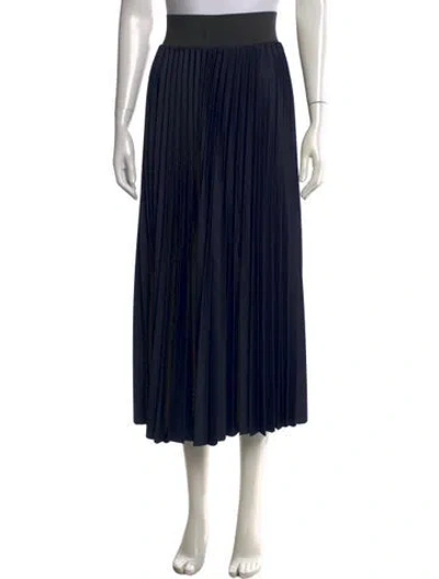 Pre-owned Loyd/ford Raw-edge Trim Midi Length Skirt In Black