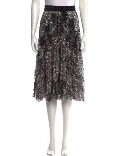 Pre-owned Loyd/ford Silk Knee-length Skirt In Black