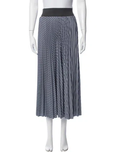 Pre-owned Loyd/ford Striped Long Skirt In Blue