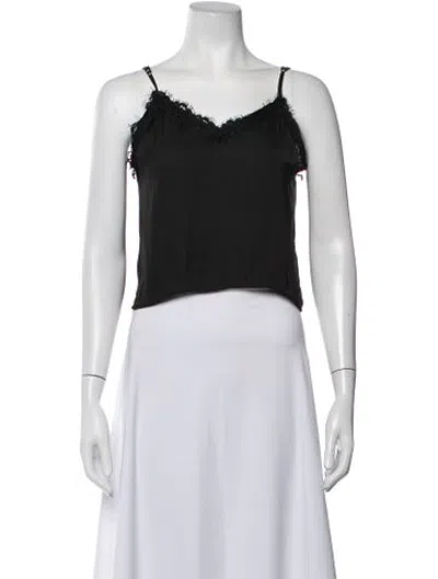 Pre-owned Loyd/ford V-neck Sleeveless Top In Black/white