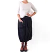Loyko Start Cotton Skirt In Black