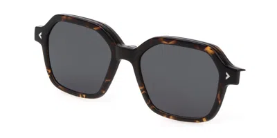 Lozza Agl4319 Clip-on Only Polarized 978p Men's Sunglasses Tortoiseshell Size 51 In Brown