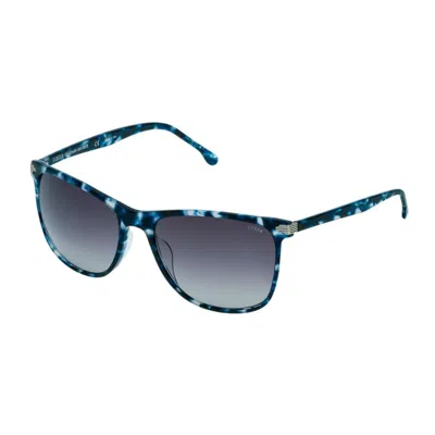 Lozza Blue Acetate Sunglasses In Gray