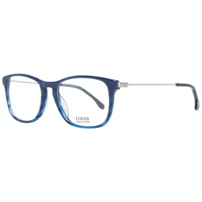 Lozza Blue Men Optical Frames In Animal Print