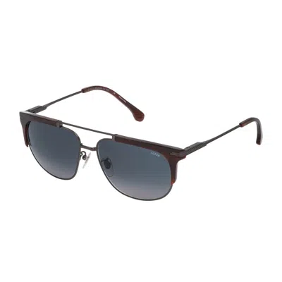Lozza Brown Metal Sunglasses In Gray