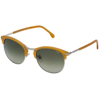Lozza Brown Metal Sunglasses In Green