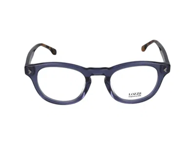 Lozza Eyeglasses In Shiny Transparent Blue