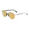 Lozza Gold Metal Sunglasses In Silver