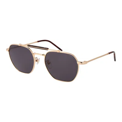 Lozza Gold Metal Sunglasses In Blue