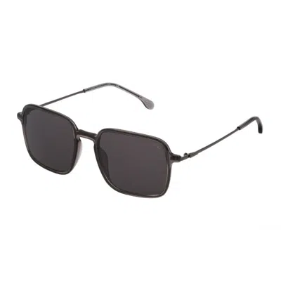 Lozza Green Acetate Sunglasses In Black