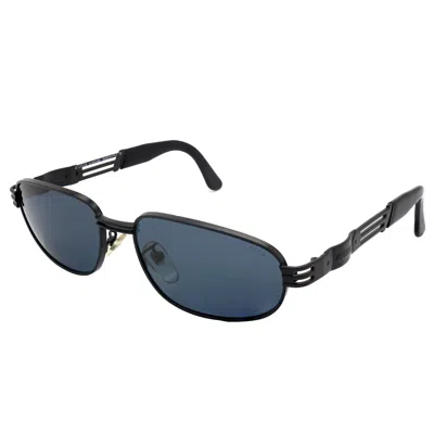 Pre-owned Lozza Large Black Sunglasses 80s