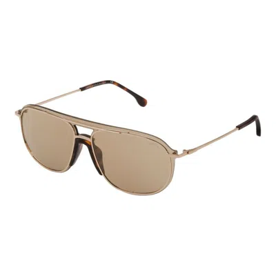 Lozza Men's Sunglasses  Rxzer23 Golden Gbby2 In Neutral