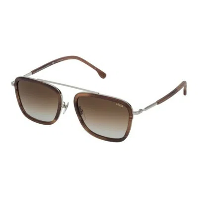 Lozza Men's Sunglasses  Sl2291m-579y  54 Mm Gbby2 In Brown