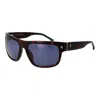 Lozza Brown Metal Sunglasses In Blue
