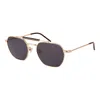 Lozza Gold Metal Sunglasses In Gold