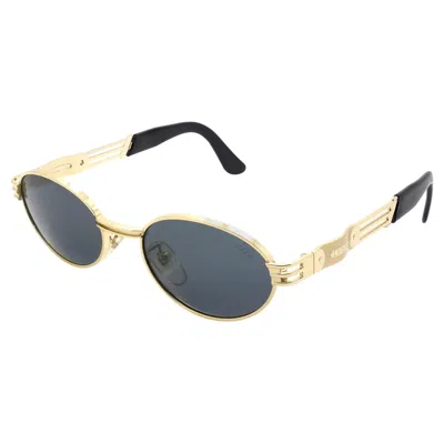 Pre-owned Lozza Oval Vintage Sunglasses, Italy In Gray