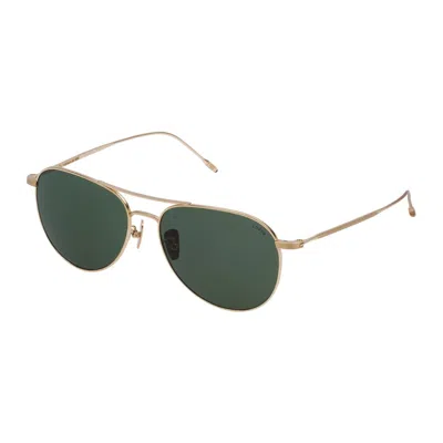Lozza Pink Metal Sunglasses In Green