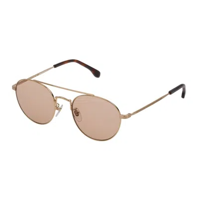 Lozza Pink Metal Sunglasses In Brown