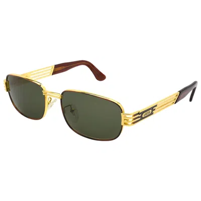 Pre-owned Lozza Rectangular Vintage Sunglasses By , Italy 80s In Black