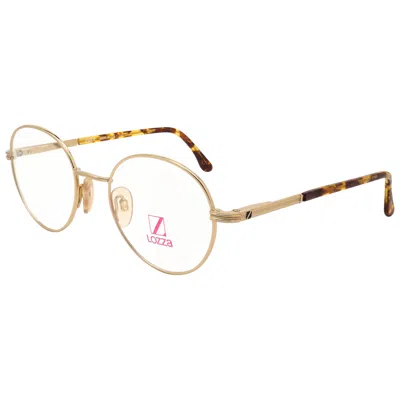 Pre-owned Lozza Round Vintage Glasses Frame In Sand