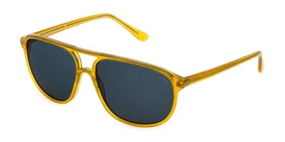 Lozza Sl1827z 01ag Occhiali Da Sole Gialli Per Uomo