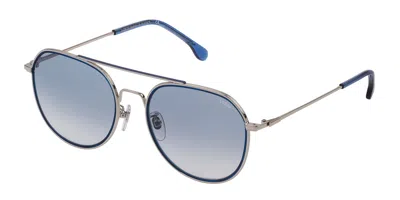 Lozza Sl2330m 0f94 Men's Sunglasses Silver Size 55