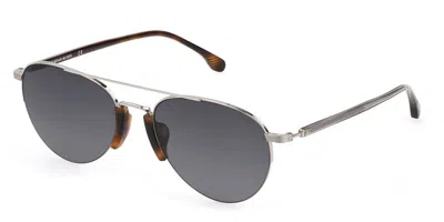 Lozza Sl2394 0579 Men's Sunglasses Silver Size 57