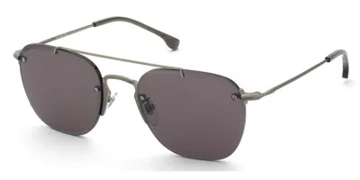 Lozza Sl2434 Gubbio 4 P8af Occhiali Da Sole Argentati Per Uomo