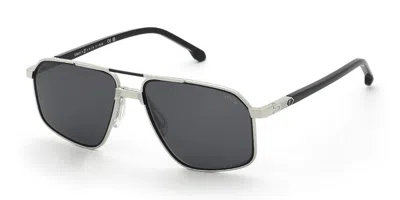 Lozza Sl2447 Luis Figo 0579 Men's Sunglasses Silver Size 58 In Black