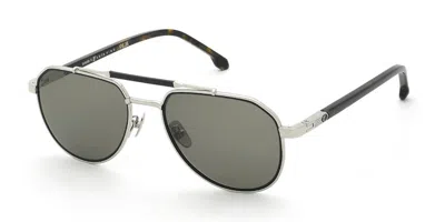 Lozza Sl2448 Luis Figo 579k Men's Sunglasses Silver Size 56 In Metallic