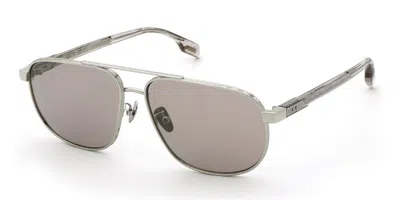 Lozza Sl2454m Crescendo 2 579x Men's Sunglasses Silver Size 63 In Gray