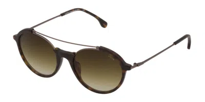 Lozza Sl4227 722m Occhiali Da Sole Tartarugatishell Per Uomo In Brown