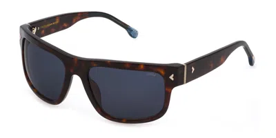 Lozza Sl4262 0714 Occhiali Da Sole Tartarugatishell Per Uomo In Brown