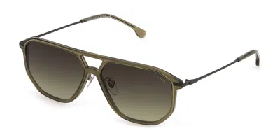 Lozza Sl4280 096r Men's Sunglasses Green Size 58