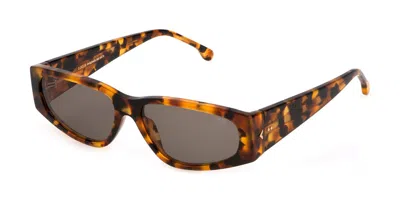 Lozza Sl4316 Riviera 1 0745 Men's Sunglasses Tortoiseshell Size 57 In Brown