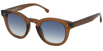 Lozza Sl4360 Ischia 6 732y Men's Sunglasses Brown Size 49