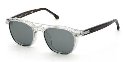 Lozza Ul4418 Luis Figo With Clip-on 880p Men's Glasses Clear Size 52 - Free Lenses - Blue Light Block Avai In Gray