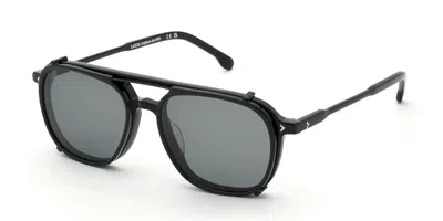 Lozza Ul4425 Volterra 1 With Clip-on 700p Men's Glasses Black Size 54 - Free Lenses - Blue Light Block Ava