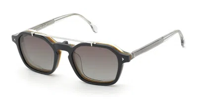 Lozza Ul4427 Alghero 1 With Clip-on 6cfp Men's Glasses Brown Size 50 - Free Lenses - Blue Light Block Avai In Multi