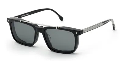 Lozza Ul4428 Alghero 2 With Clip-on 700z Men's Glasses Black Size 55 - Free Lenses - Blue Light Block Avai