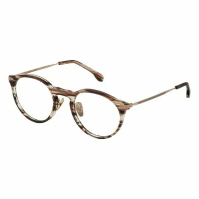 Lozza Unisex' Spectacle Frame  Vl4144 5006xe Gbby2 In Brown